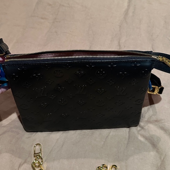 Black vegan crossbody bag New, never used LV Louis inspired dupe. Not real - Picture 2 of 3